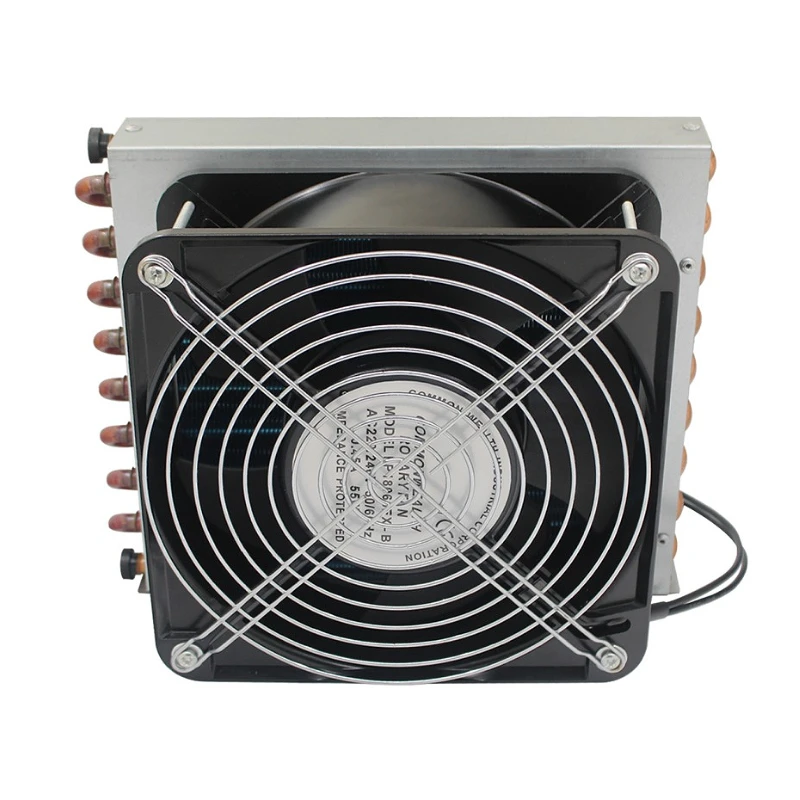 Refrigerator Freezer Small Condenser Radiator with Fan Water-cooled Air-cooled Aluminum Fin & Copper Tube Heat Exchanger