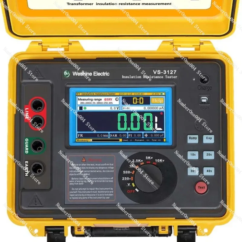 DC High Voltage 15kV 30T Ohm Insulation Resistance DAR IR FR RAMP Megohm Meter Tester Test Set Kit Device 15kV Price