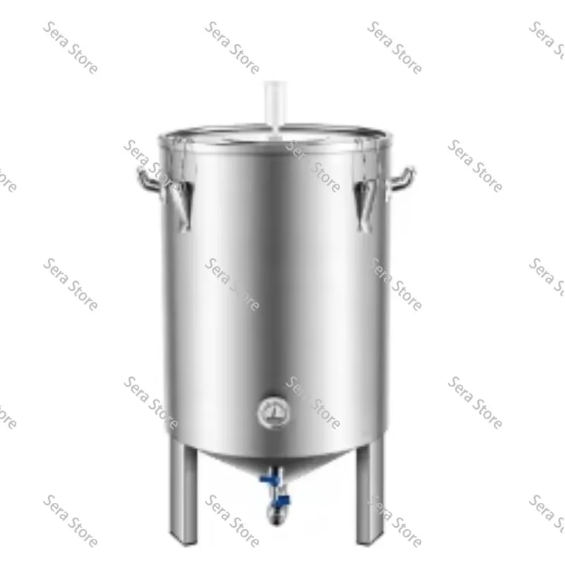 60L Fermentation Tank Stainless Steel Conical Fermentation Tank Storage Bucket Wine Fermentation Brewing Kit for Home Brewing