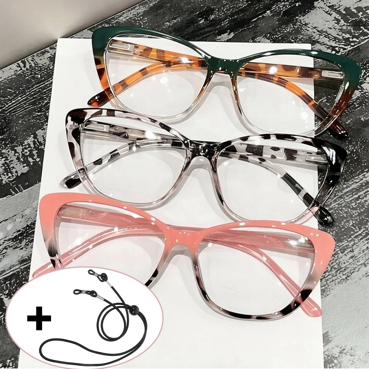 Women's Auto Focus Cat-Eye Presbyopia Glasses Anti-Blue Light High Definition Smart Reading Glasses Fashion Neutral L66