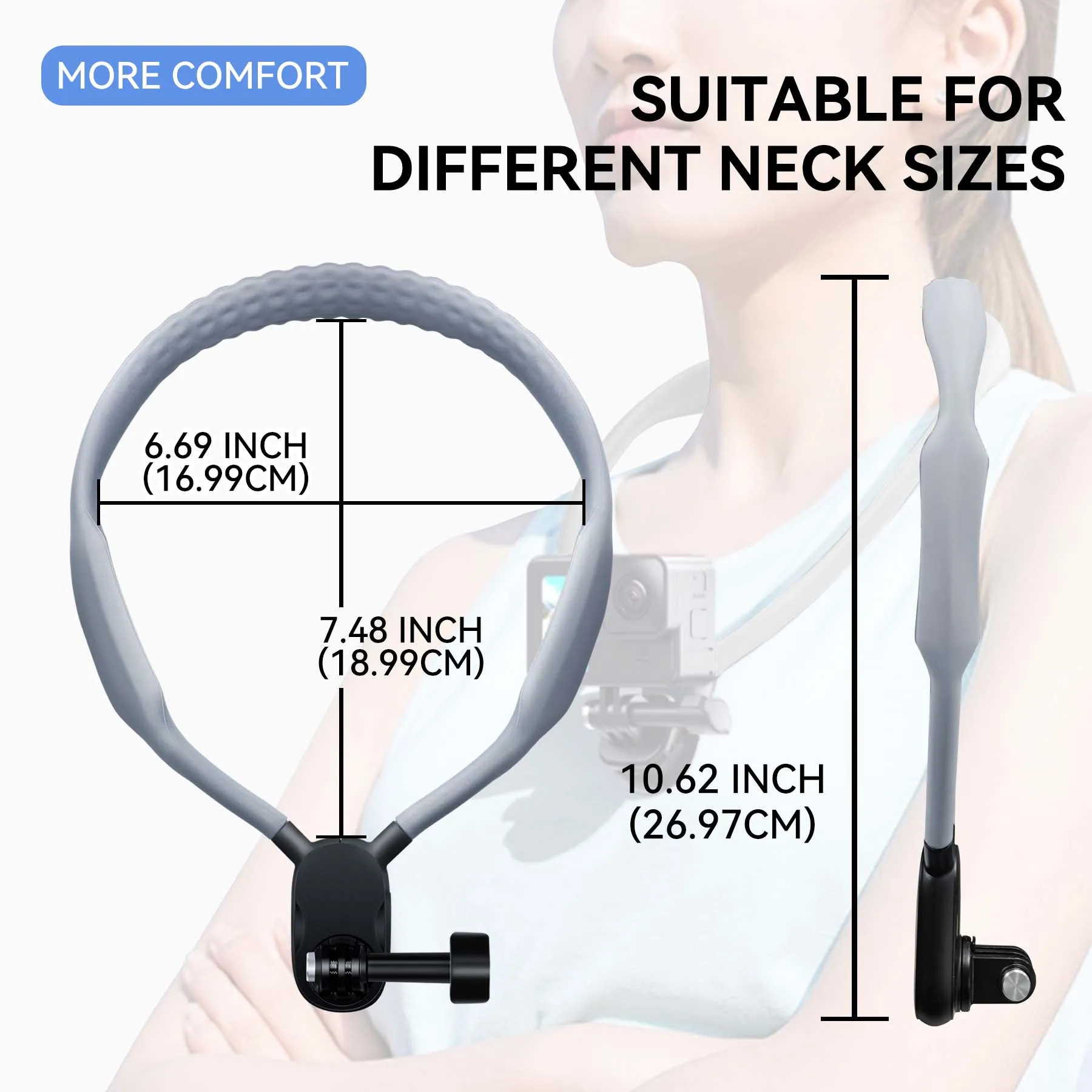 Silicone Phone Magnetic Neck Mount Quick Release Hold for GoPro Hero Iphone 15 14 13 12 SAMSUNG HUAWEI XIAOMI Phone Accessories