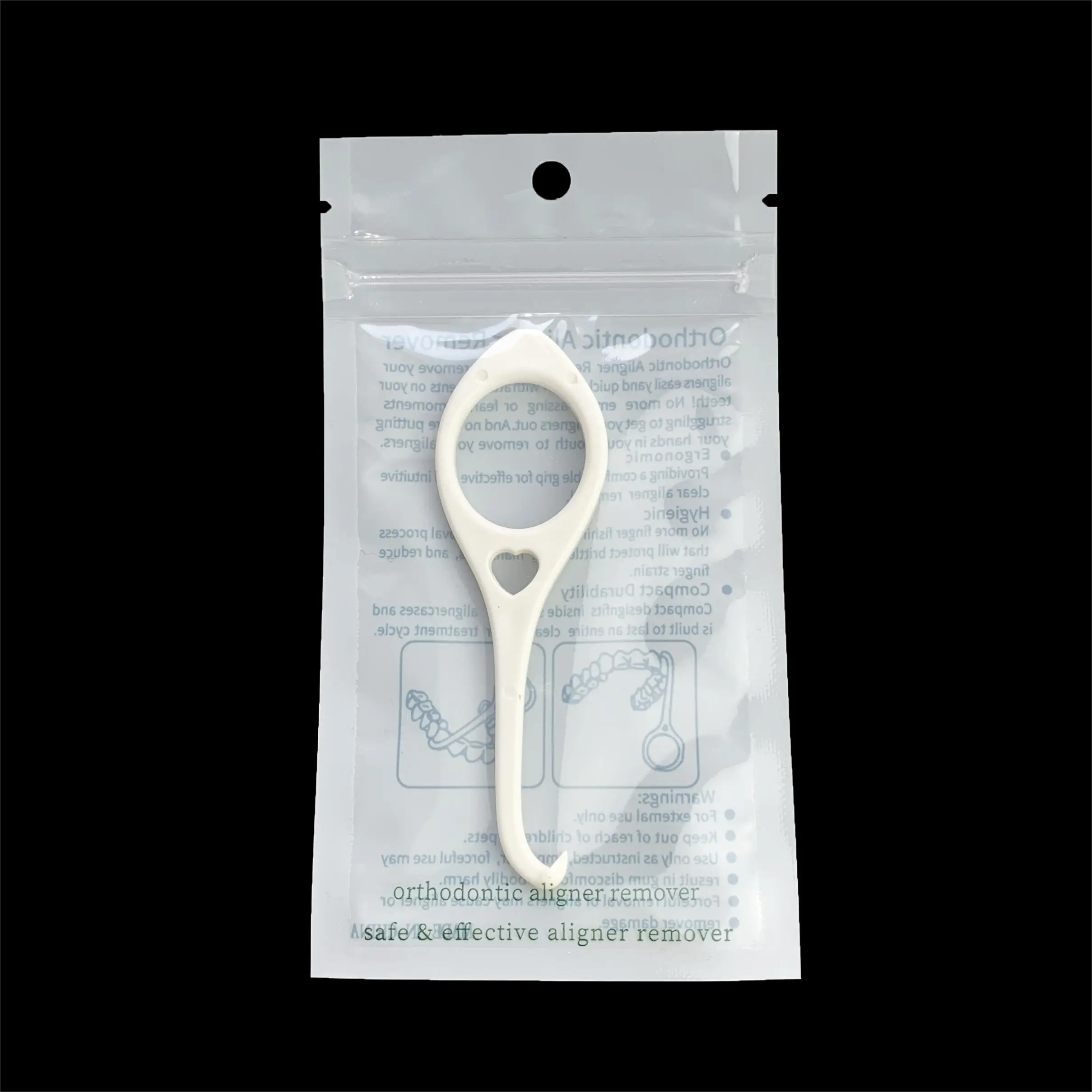 Orthodontic Aligner Removal Tool Braces Extractor Nice Invisible Removable Braces Clear Oral Care Remove Plastic Hook