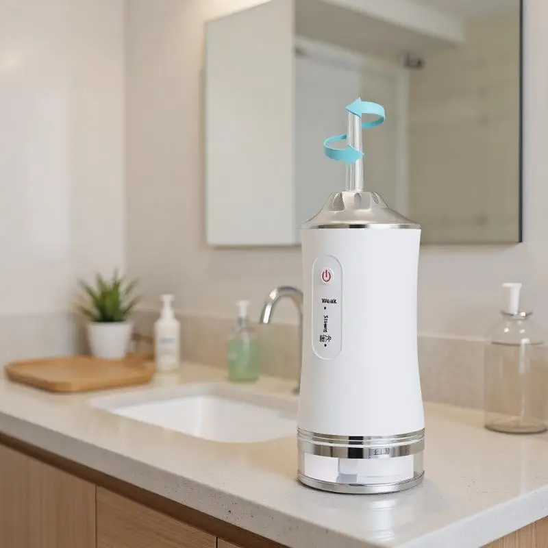 جهاز ري الفم الاحترافي: جهاز تنظيف الأسنان بالماء لتبييض الأسنان مع طرف نفاث للتنظيف العميق والعناية باللثة