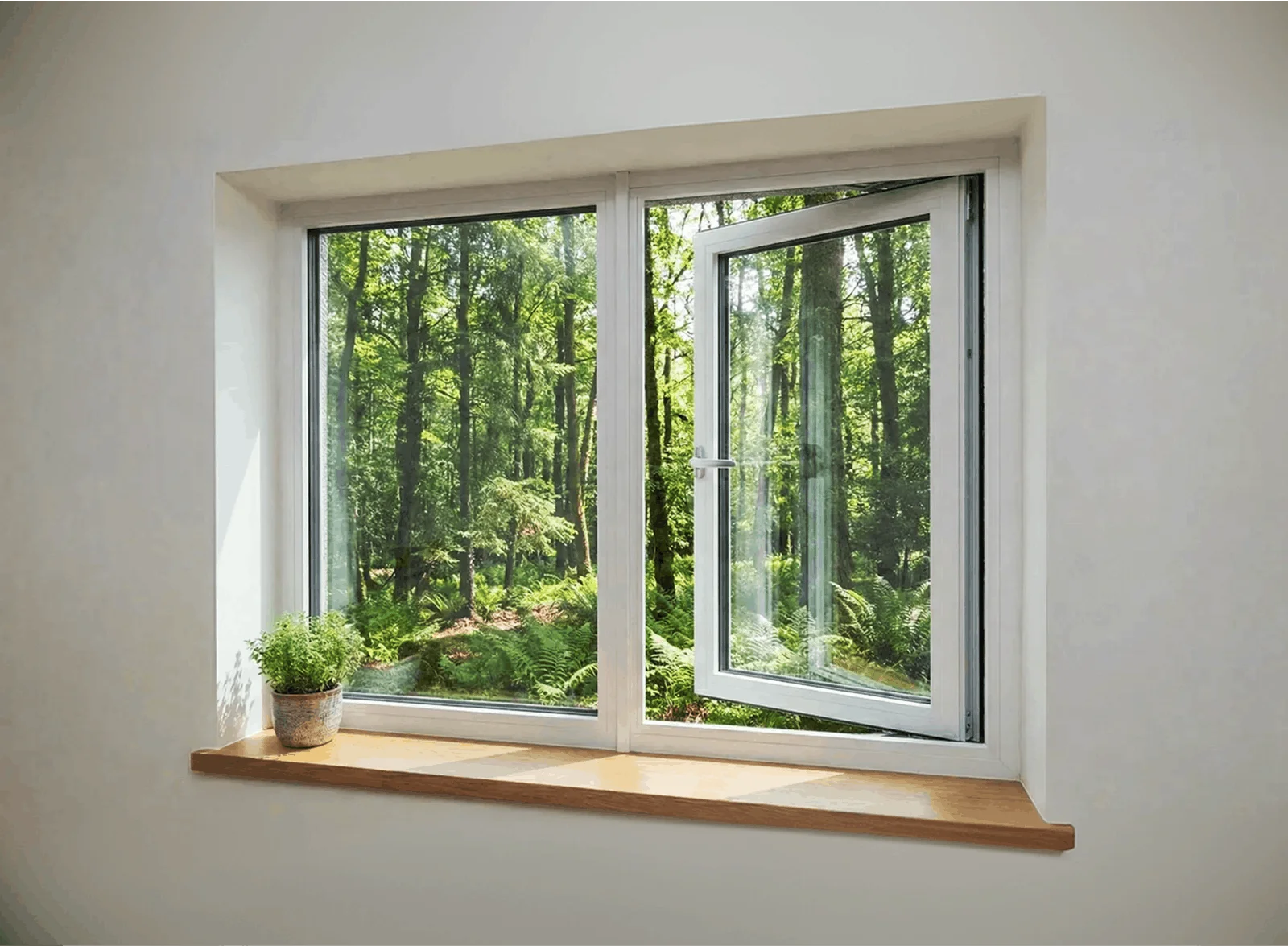 Luxurious Thick Aluminum Frame Tempered Glass Window Value for Money Hinged Windows High Quality Household Casement Windows