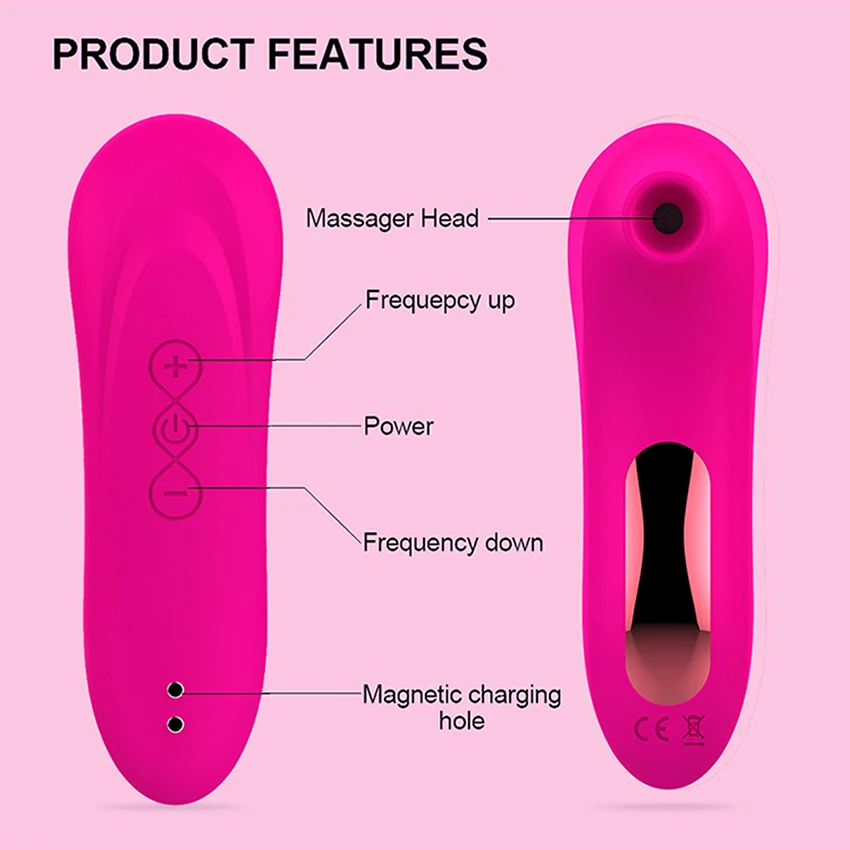 Sucker Clitoris Powerful Vibrator Female Sucking Nipple Oral Vacuum Clitoral Stimulationr Massager Sex Toy Adult Goods For Women