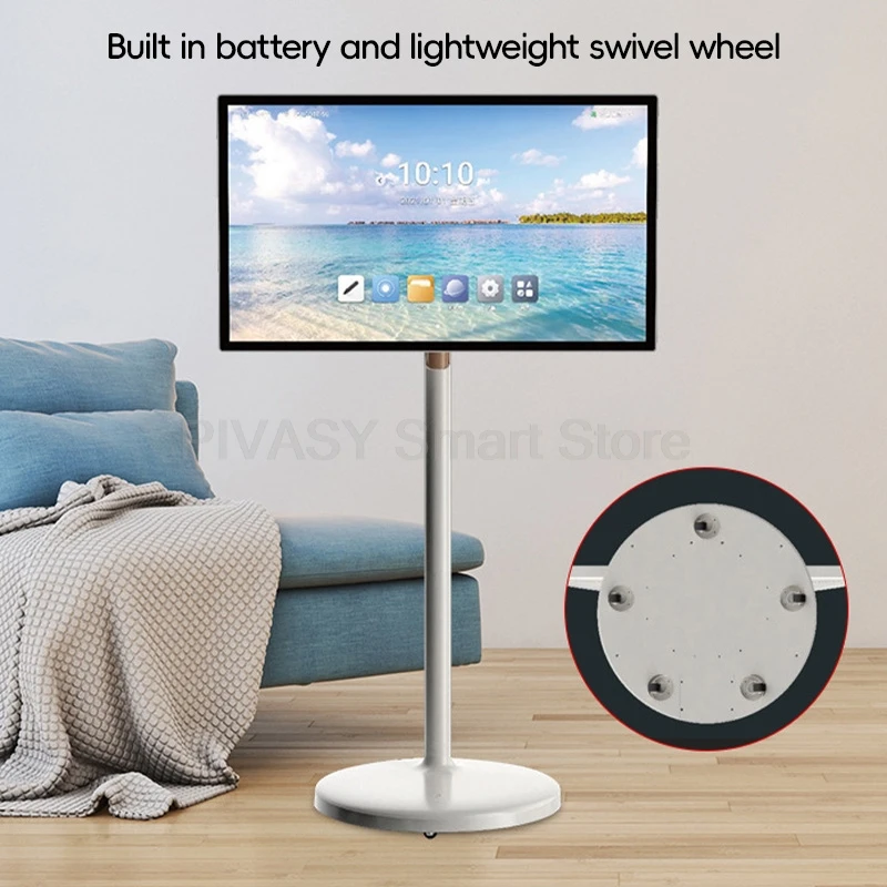 Smart TV Wireless Casting Display Touch Screen da 32 pollici per ufficio esterno Monitor interattivo colorato portatile domestico mobile