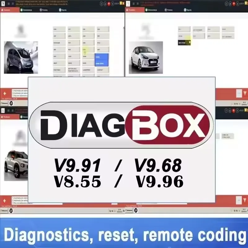 

Newest 2025 V9.96 9.91 8.55 ​9.68 Diagbox Car diagnosis software Multi-language Fully working For Peugeot For Citroen Diagnos