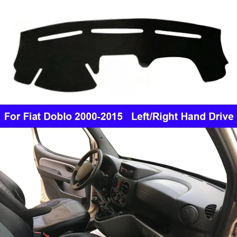 Car Auto Dashboard Cover DashMat Carpet Cape For Fiat Doblo 2000 - 2015 Protector Rug Cushion Anti-UV Block Sun Ray