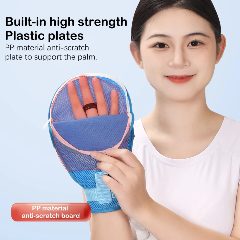 Z. 1Pc Anti-scratch Gloves For The Elderly And Patients Detachable Restraint Glove Paralyzed Patient Elderly Anti Scratch Injury