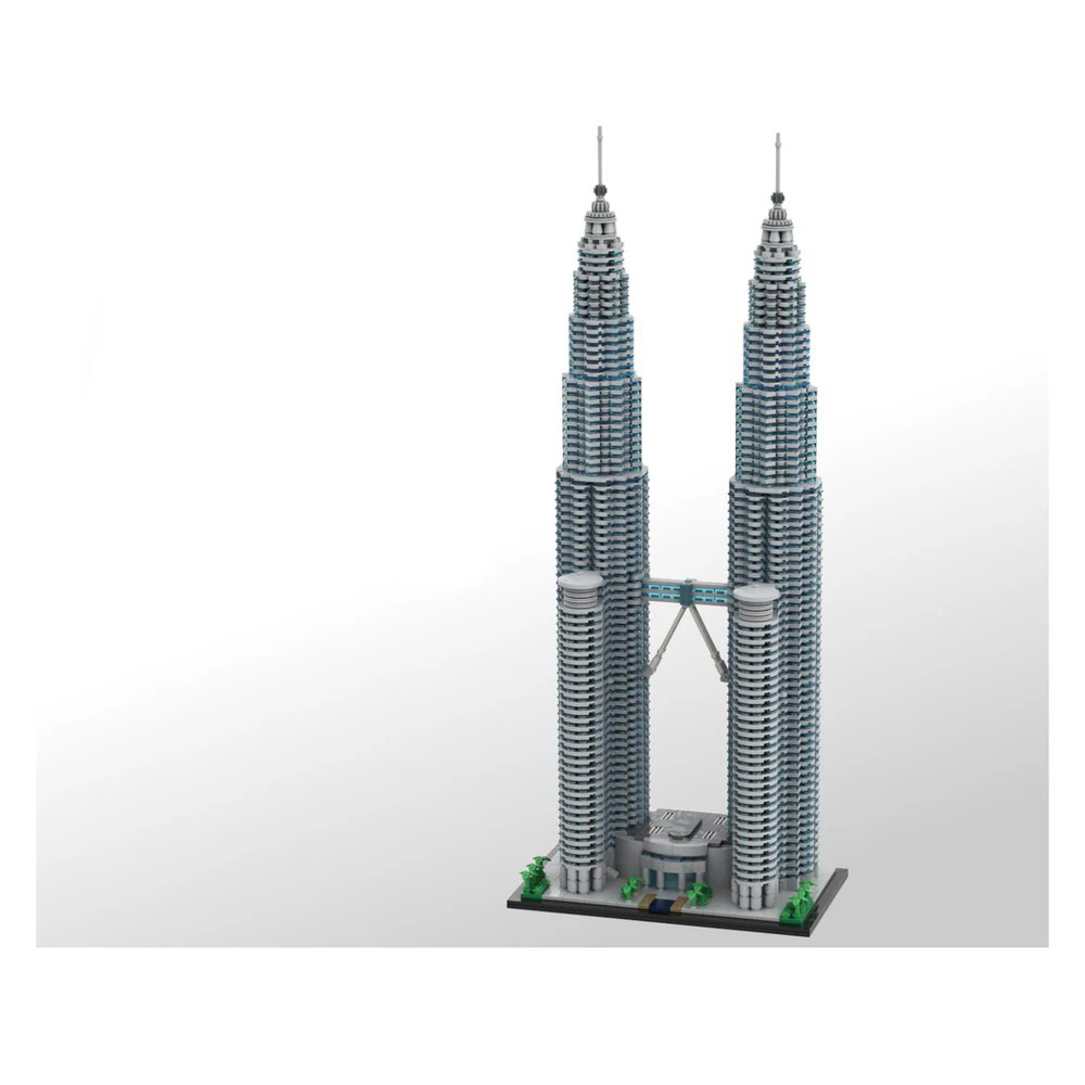 

MOC-136651 Twin Towers Building 1:800 Building Model Domestic Splicing Building Blocks Compatible 5839 Pieces