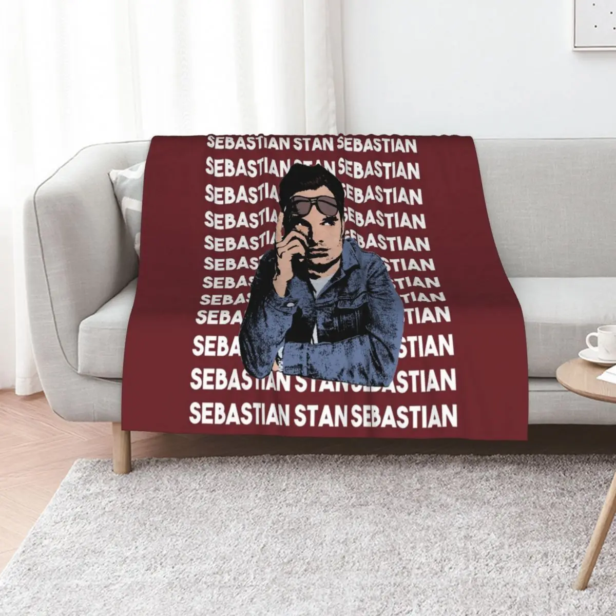 Sebastian Stan Throw Blanket Soft Plaid Single Tourist Luxury St Soft Beach Blankets