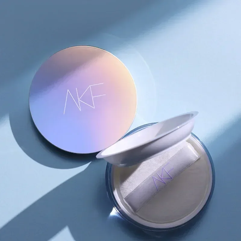 Akf pó solto original, hidratante, controle de óleo, respirável, acabamento fosco, maquiagem macia, pó de configuração, à prova d'água, cosméticos faciais
