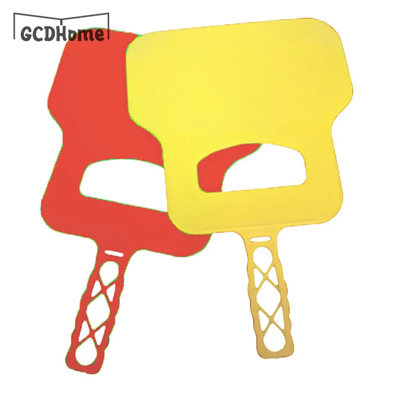 Ventilador de plástico resistente al calor para barbacoa, práctico ventilador de mano para parrilla Manual, soplador de manivela para acampar al aire libre, 1 unidad