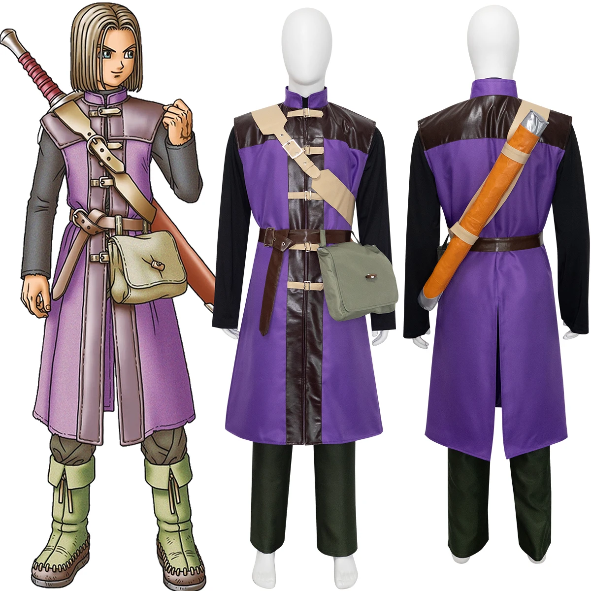 

Костюм для косплея Dragon Quest XI: Echoes of an Elusive Age DQ11 Prince of Dundrasil Eleven The Luminary Hero