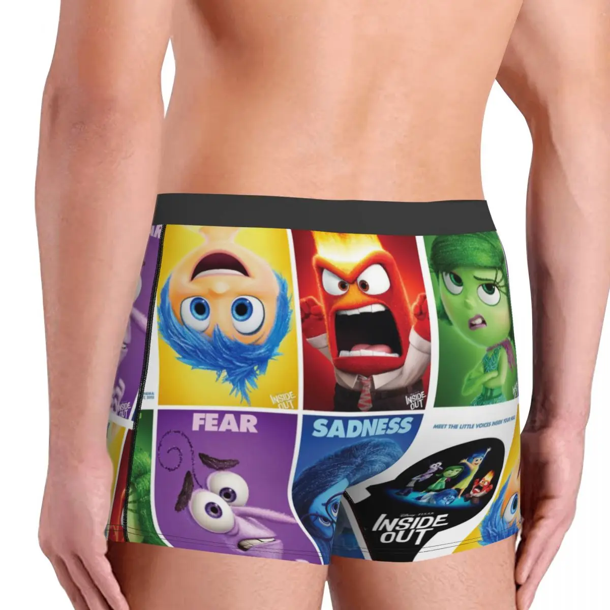 INSIDE OUT Disney Inside Out Underpants Breathbale Panties Male Underwear Comfortable Shorts Boxer Briefs