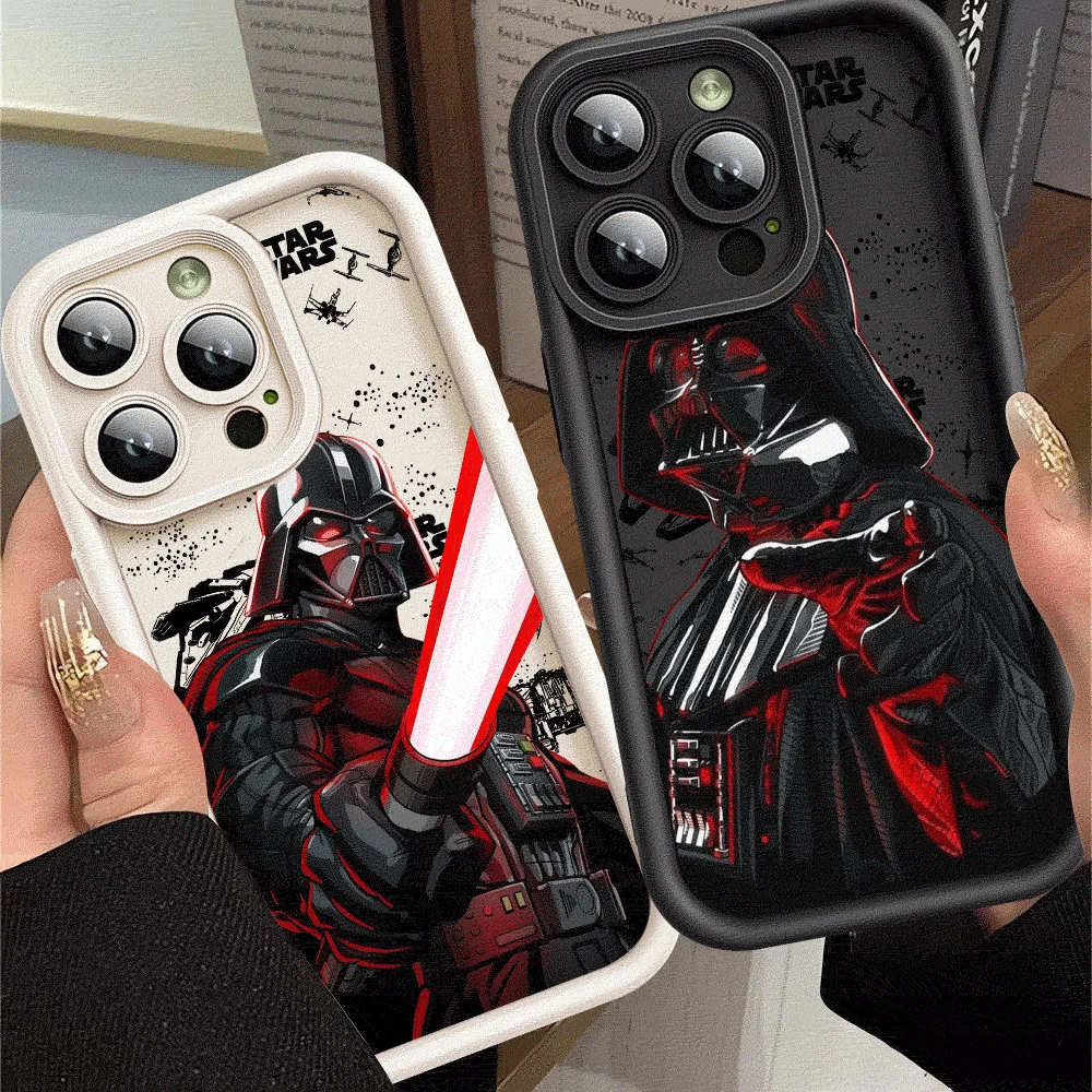 Stars Wars Cool Soft Cover Phone Case for Apple iPhone 13 15  Pro Max 14 13 Pro 11 12 14 Plus Square Liquid Cover