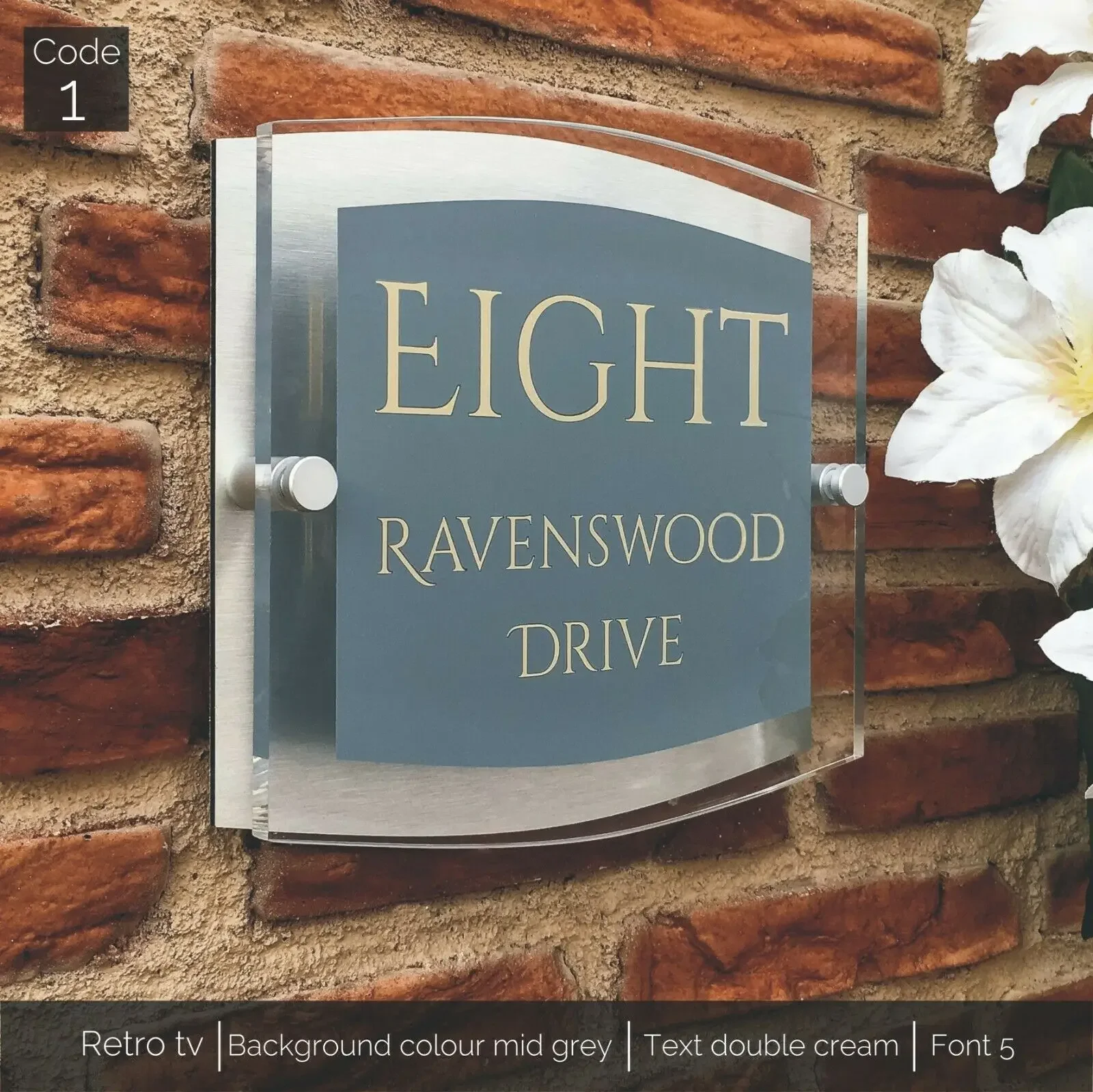 Customized Acrylic Black Golden Door Number House Signs Personalised For Your Home Numbers Names Letters