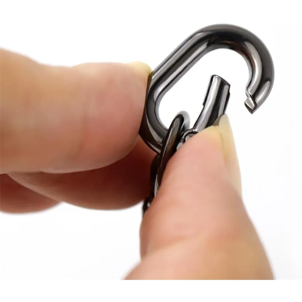2pcs Double Opening Keychain Clip, Swivel Spring Snap Hooks