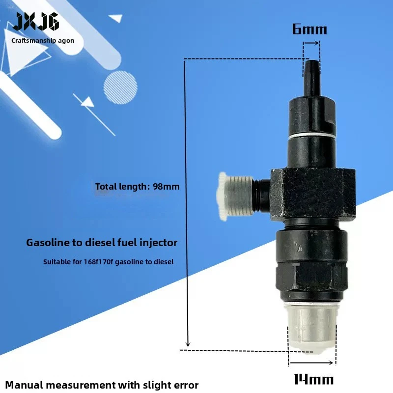 XMSJ Fuel Injector Pump Oil Nozzle For Modified Top Version 168F 170F Air Cooled Horizontal Diesel Engine Water Pump Accessories