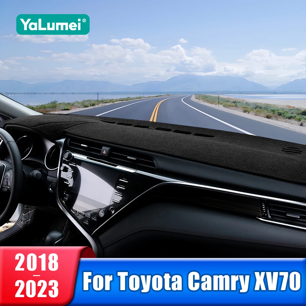 

Чехол на приборную панель автомобиля для Toyota Camry 70 XV70 2018 2019 2020 2021 2022 2023 Camry Hybrid Dash Sun Shade Mat Pad Аксессуары