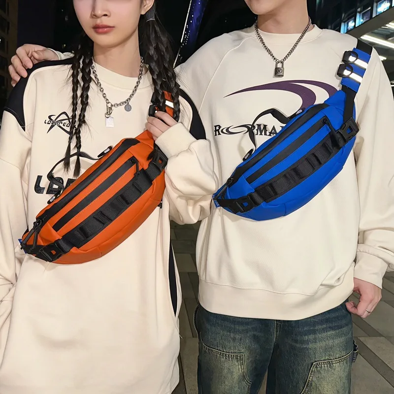 

Спортивная поясная сумка Luya для занятий спортом на открытом воздухе, ночная светоотражающая водонепроницаемая сумка через плечо, многофункциональная цветная велосипедная нагрудная сумка
