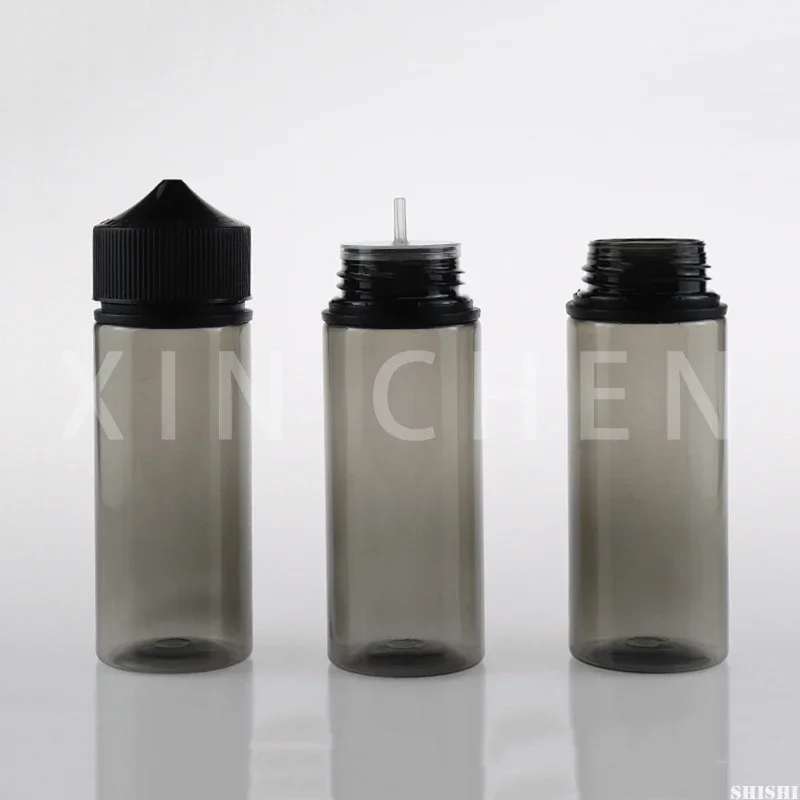 30pcs Dropper Bottle Empty Plastic PET Bottle Liquid Oil Pen Container Black Antilight 30ml 60ml 100ml 120ml Multiuse