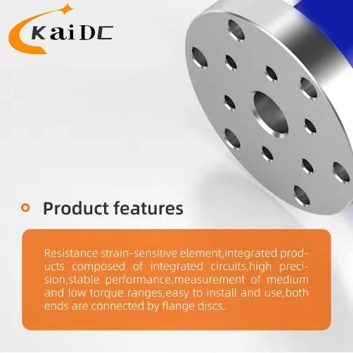 Static torque sensor, flange-mounted, CE certified, stainless steel/aluminum alloy, high precision.