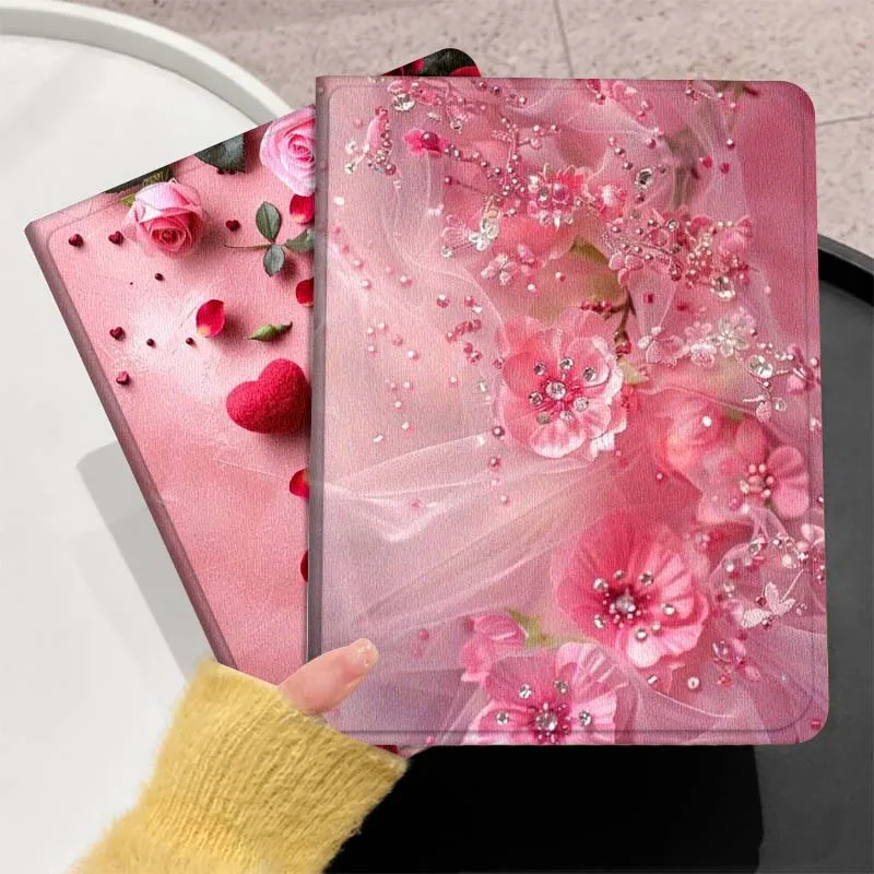 

Мягкий чехол для планшета с цветочным рисунком, красивый подарок для Huawei MediaPad T5 T10s M6 M5Lite SE Honor Tab 5 6 7 V7 V8 X8a X9a Pro