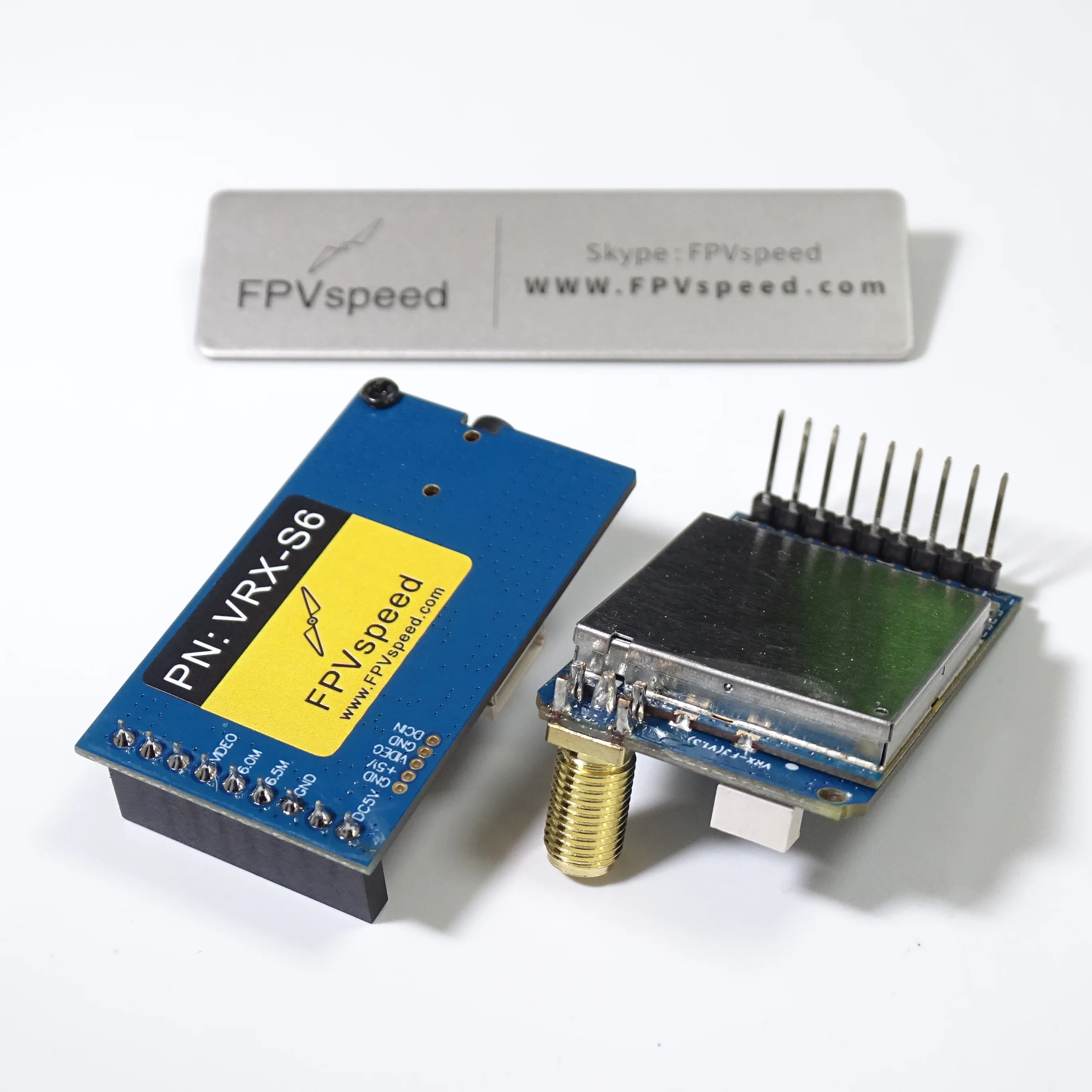 VRX 2GHz 2.2GHz FPVspeed VRX-S6 2G 2.2G 8CH FPV Image Receiver for Racing Drones Compatible with FatShark, Skyzone