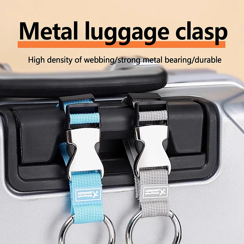 Adjustable Travel Trolley Case Luggage Hanging Buckle Straps Trip Accessories Suitcase Bag Water Bottle Storage Belt Tools