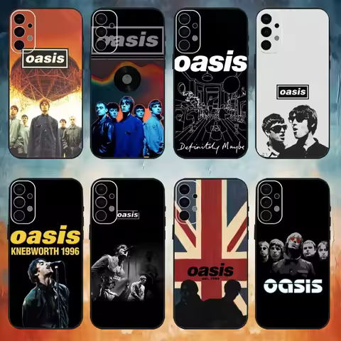Band O-Oasis-s Phone Case For Samsung S25,S24,S21,S22,S23,S30,Ultra,S20,Plus,Fe,Note,10,9,5G Black Cover