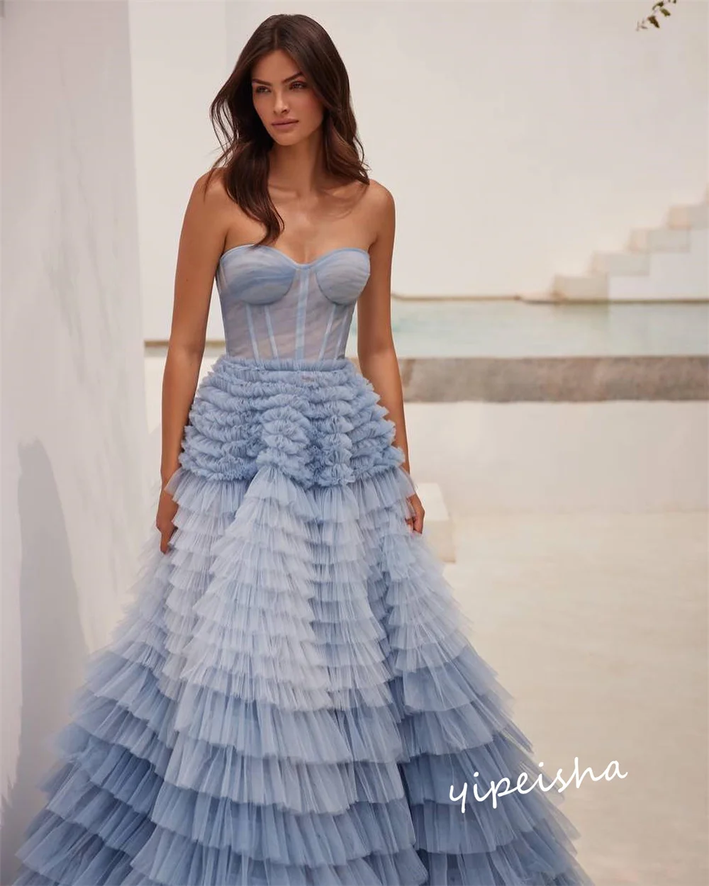 Customized Retro Sweetheart Ball Gown Sweep/Brush Quinceanera Dresses Layered Net/Tulle Formal Occasion  robe de bal vestidos pa