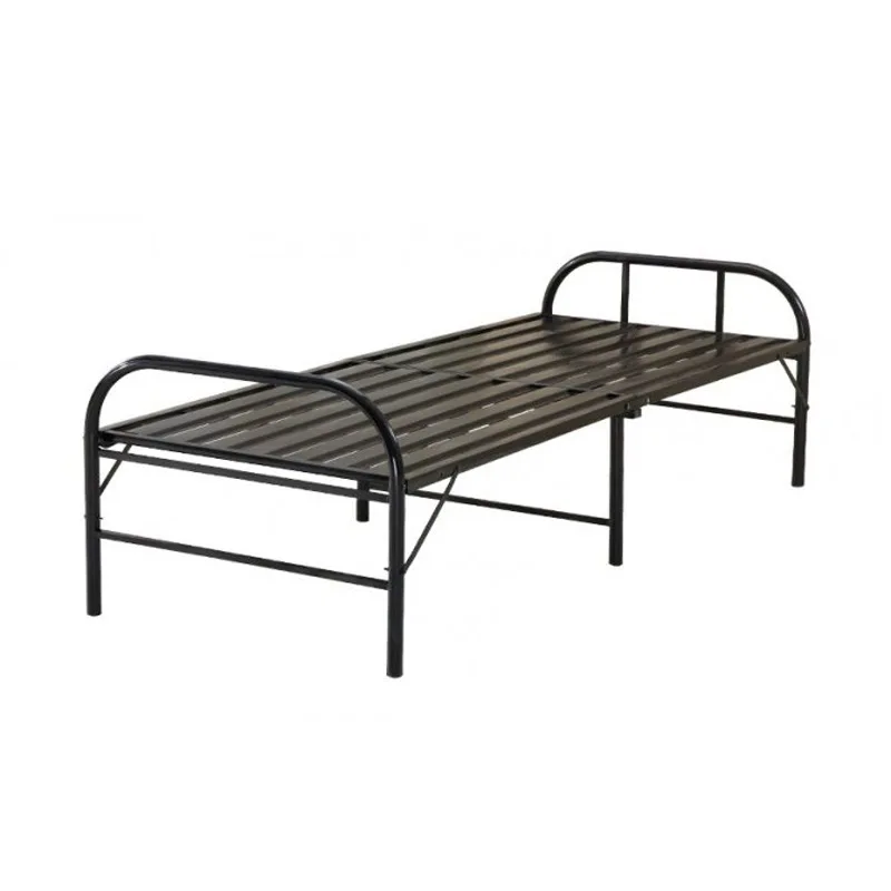High Quality Metal Single Door Folding Bed Dormitory Home Office Lunch Break Simple Folding Bed