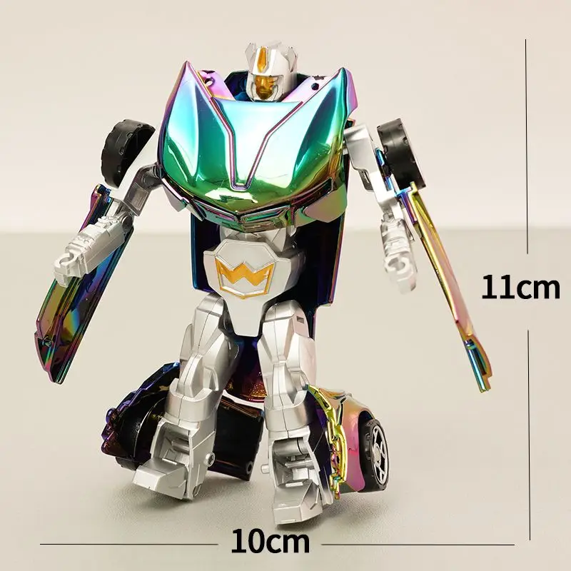 

11cm Colorful Plastic Model Deformation Robot Toys Computer Desk Ornament Children's Toy for Boy Xmas GiftsBirthday Guests Gifts