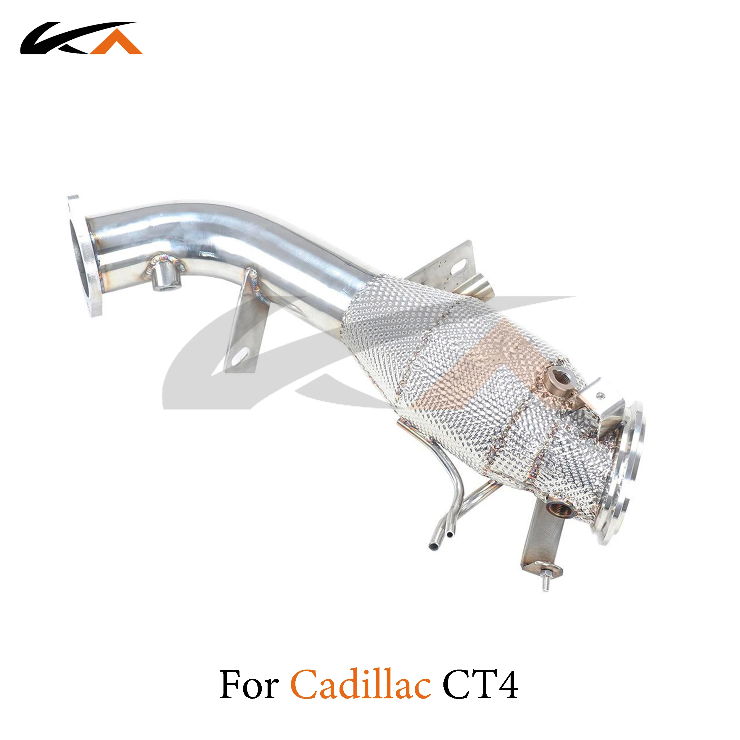 

KA Tuning downpipe exhaust stainless headers for Cadillac CT4 2.0T axle pipe performance parts heat shield catalysis