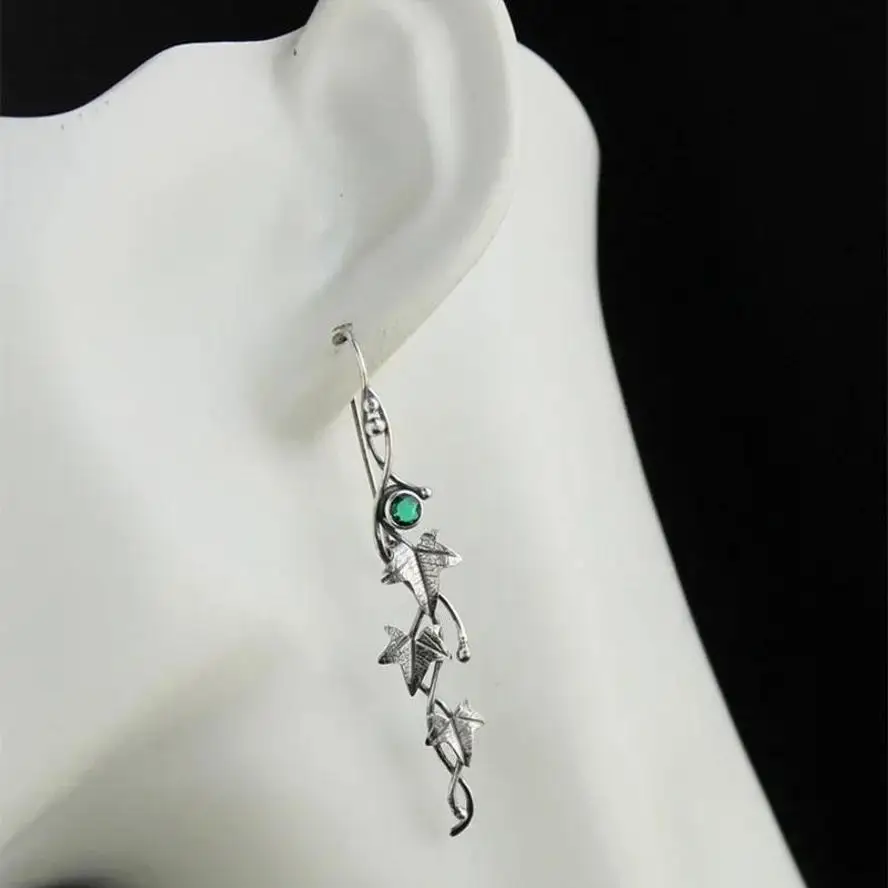 1Pair Botanical Jewelry Plant Leaf Irregular Design Retro Earring New Trendy Fashion Earrings Accessories For Women Gifts