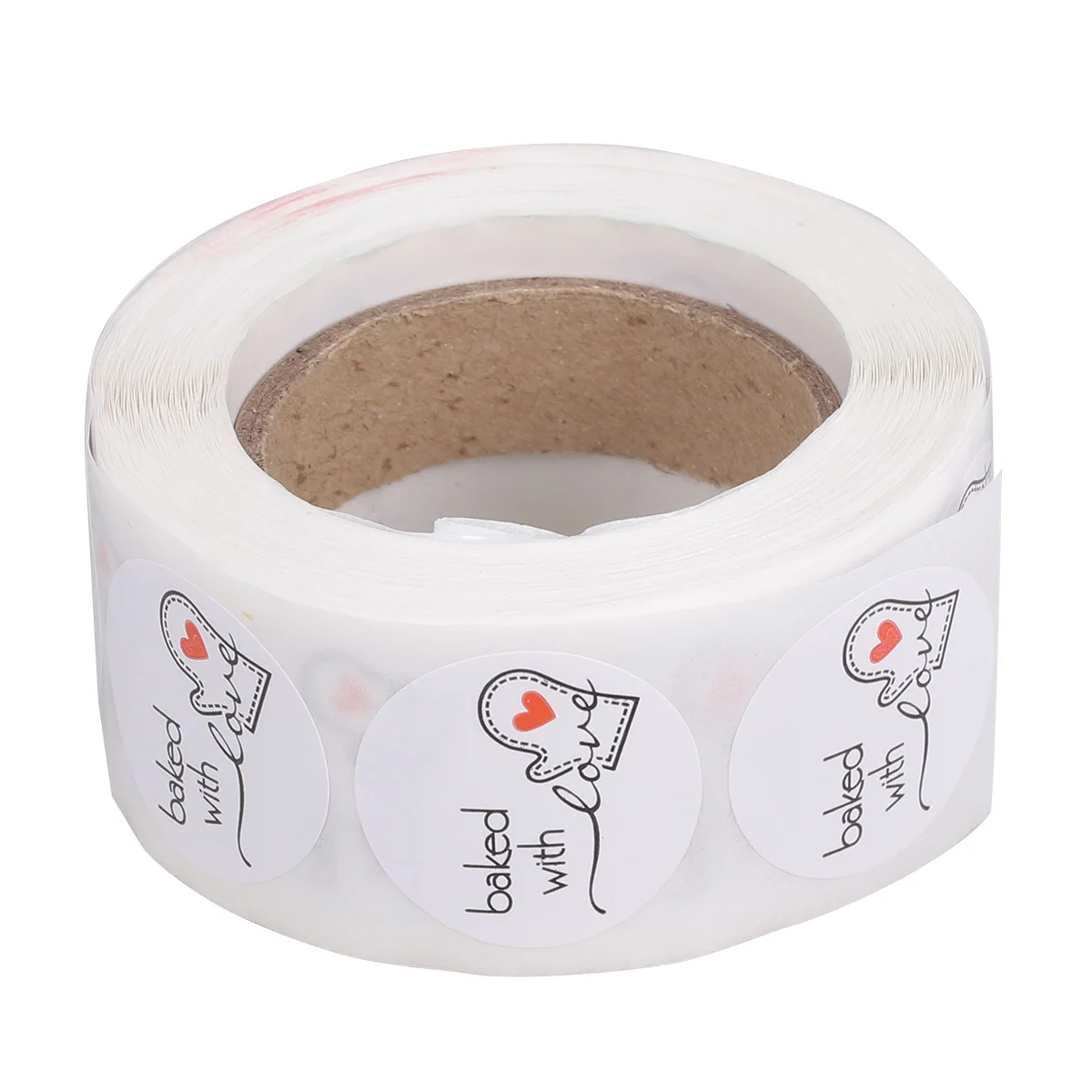 

1 Roll Packaging Stickers Labels Creative Typography Baked Design Ideal for DIY Gifts and Holiday Baking Crafts