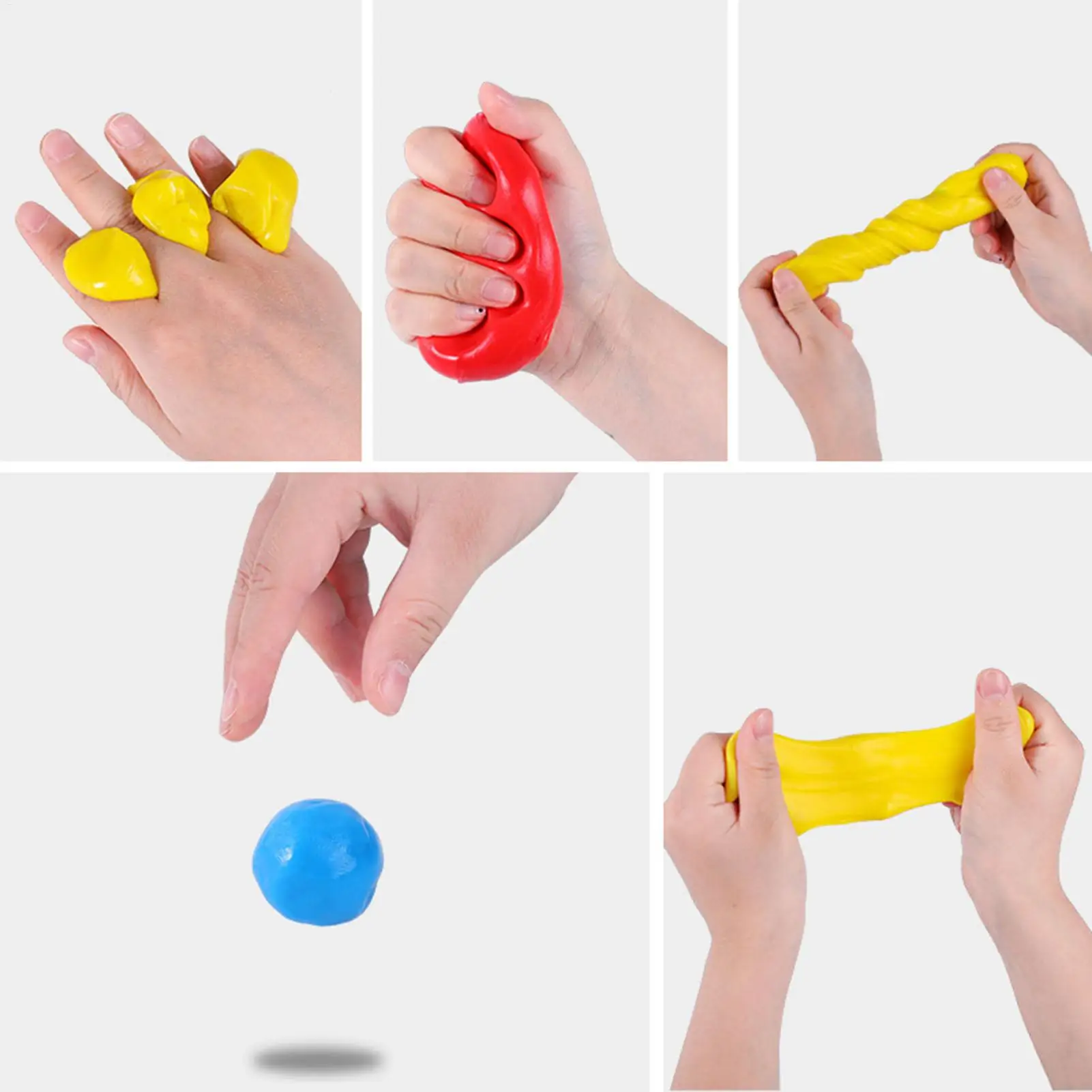 Hand Putty For Adults 4 Pieces Arm Muscle Exercise Supplies Soft Grip Training Putty For Women Men Athletes Musicians Gamers