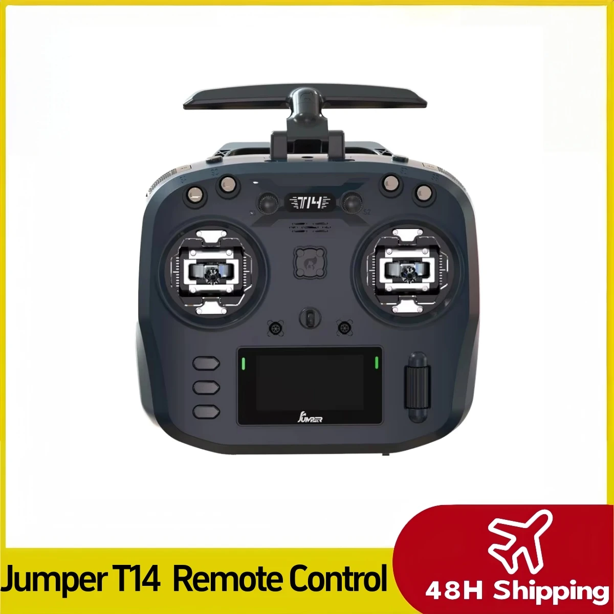 

Jumper T14 Elrs 2,4 ГГц 915 МГц пульт дистанционного управления с ЧПУ датчиком Холла подвески складная антенна OLED-дисплей для гоночного дрона FPV