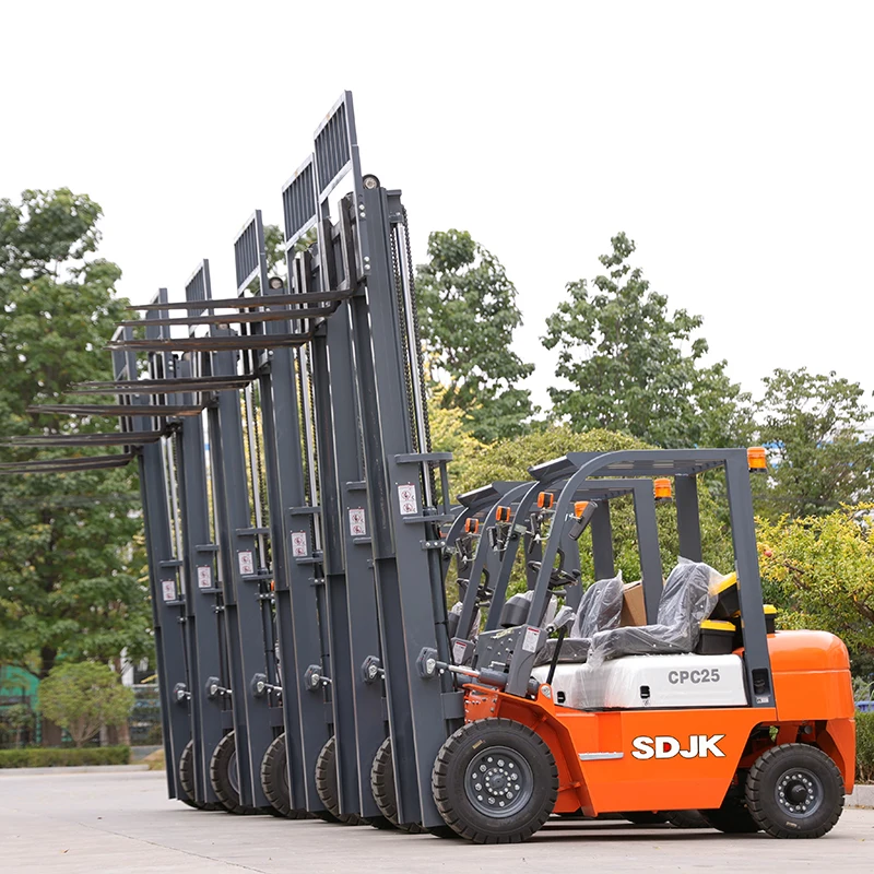 New 1.5ton 2ton 2.5ton 3 Ton Lifting 4m Electric Diesel Forklift New Rough Terrain Forklift For Sale Commission