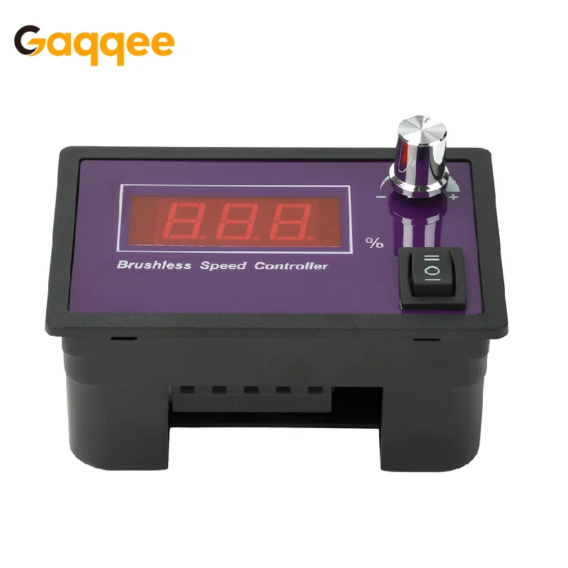 

Контроллер скорости двигателя постоянного тока 10-55 В 15 А Бесщеточный трехфазный ШИМ-контроллер Холла без прямого и обратного привода