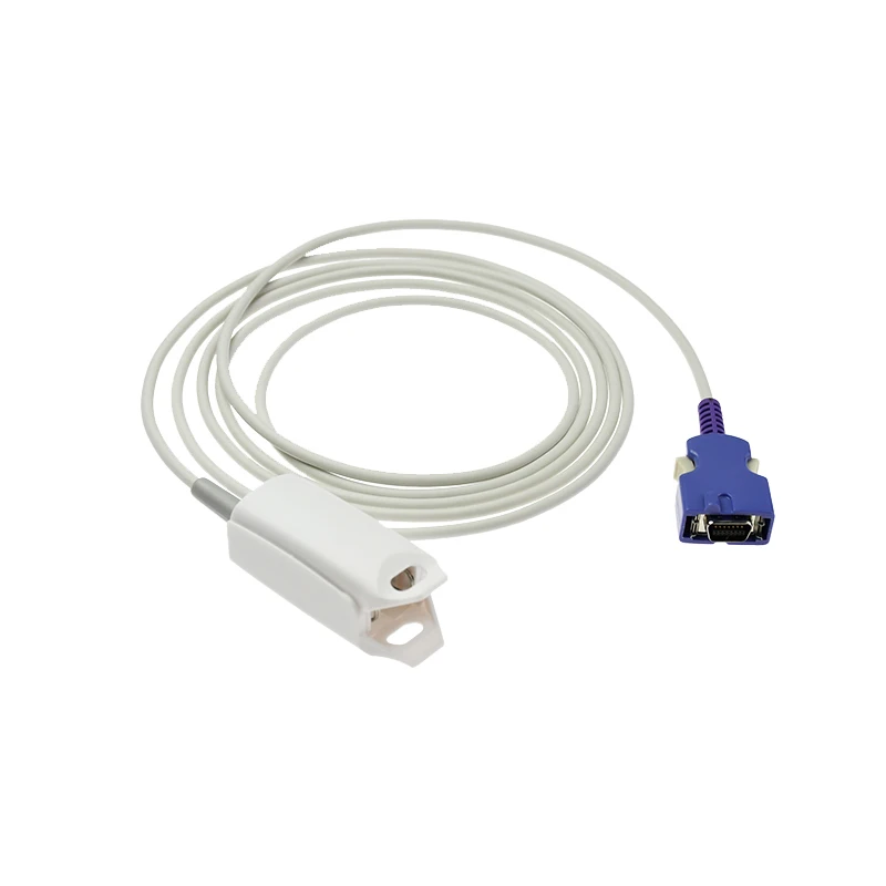 

Adult Finger Clip Ear Clip Silicone Long Cable Reusable Oxygen Sensor Spo2 Sensor for N*ELLCOR N595 OXIMAX