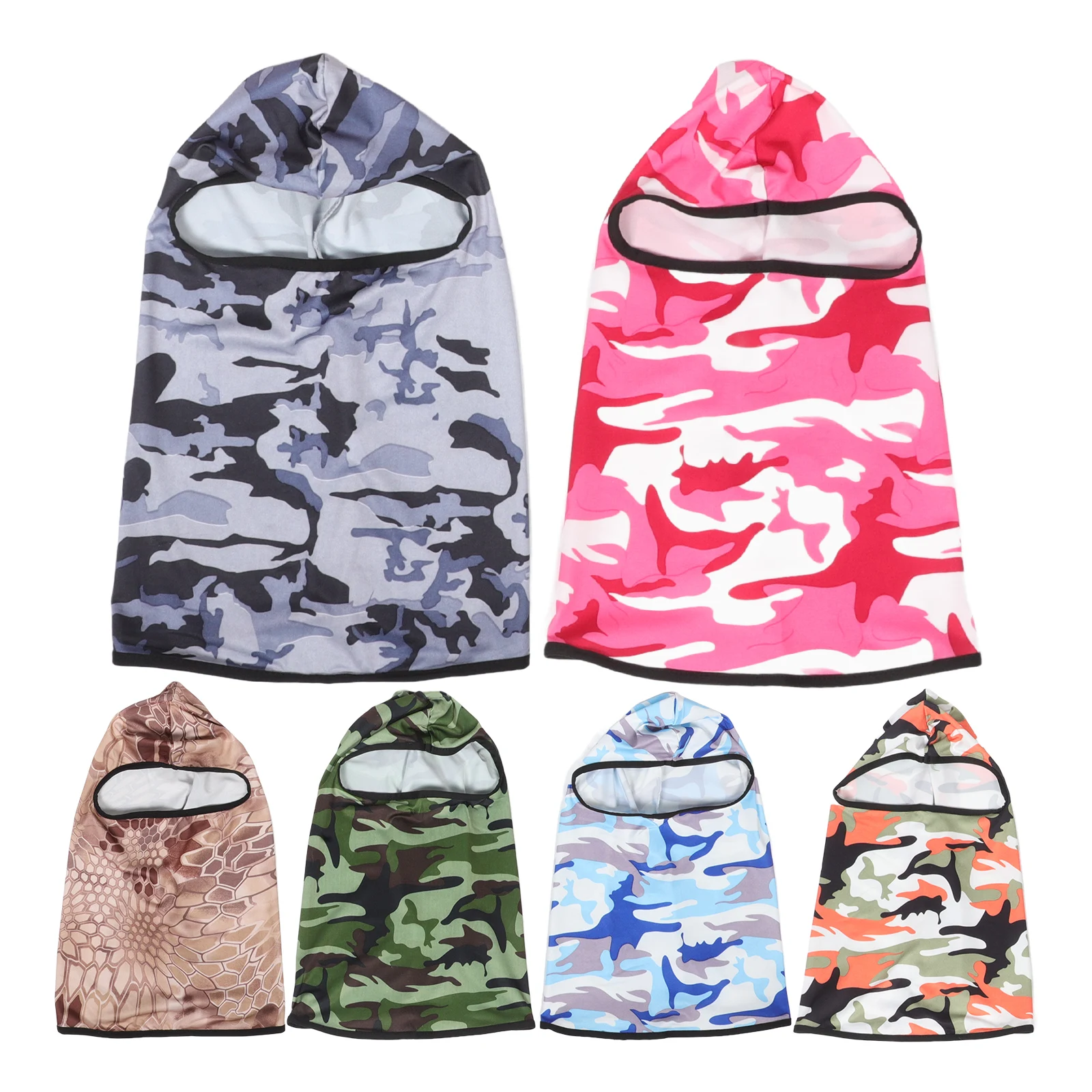 

6pcs Windproof Sports Hood Multifunctional Face Mask Cycling Skiing Neck Protector Dust proof Hoods Outdoor