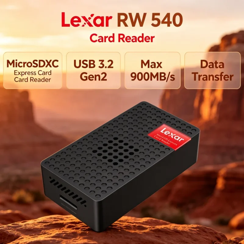 Lexar RW540 PLAY PRO MicroSD Card Reader Max 900MB/s MicroSDXC Express Card Reader UHS-I UHS-II for Switch 2 Data Transfer