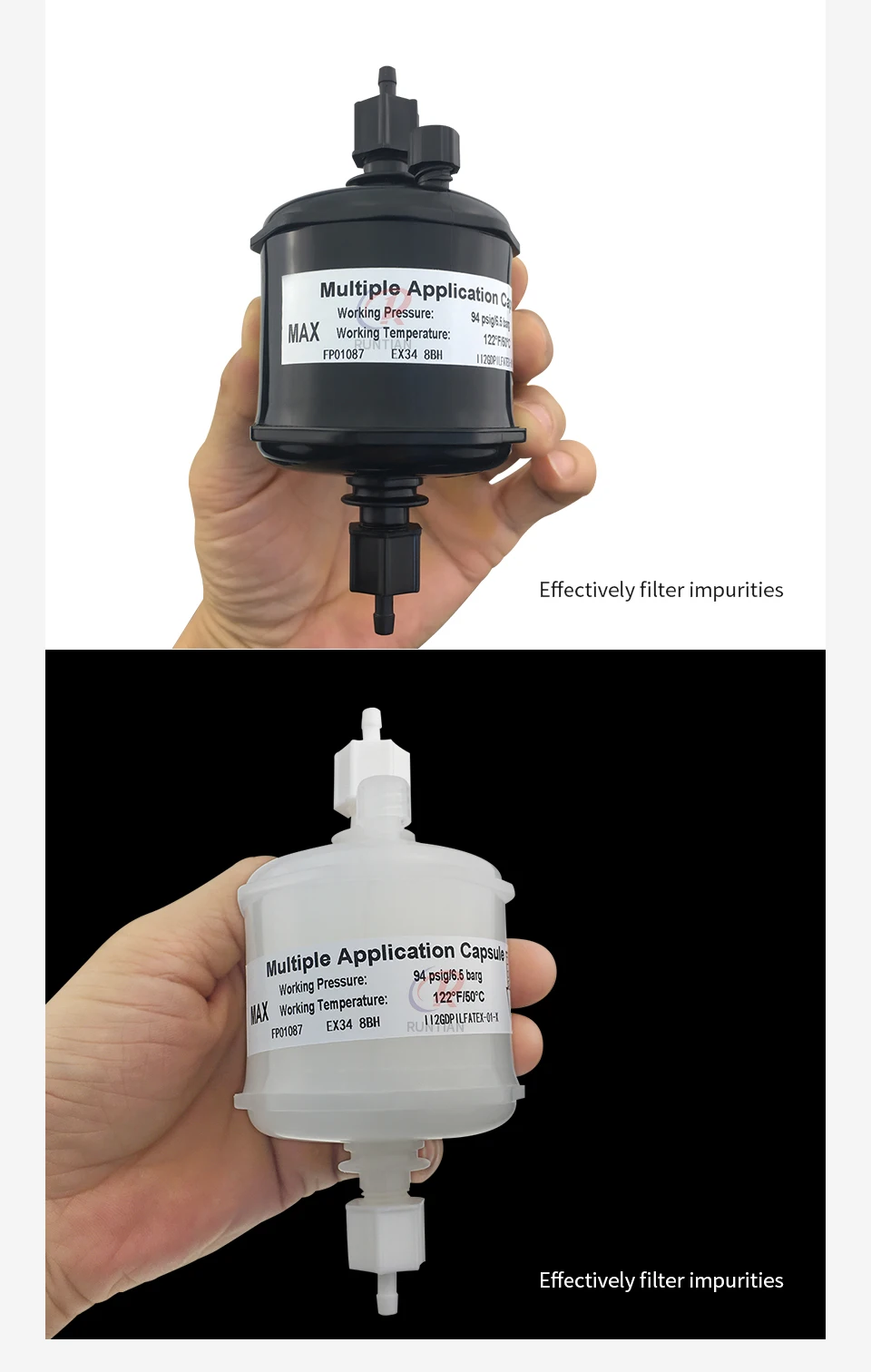 2 Stück Textildrucker-Tintenfilter Lösungsmittel/UV-Kapsel-Tintenfilter für DTF UV-Drucker 10µm – Detail 5