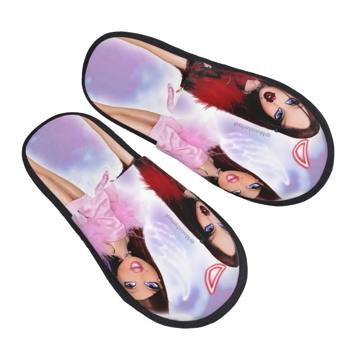 

Bratz Rock Angelz Twiinz House Slippers Women Cozy Memory Foam By Monsterlool Slip On Bedroom Slipper Shoes