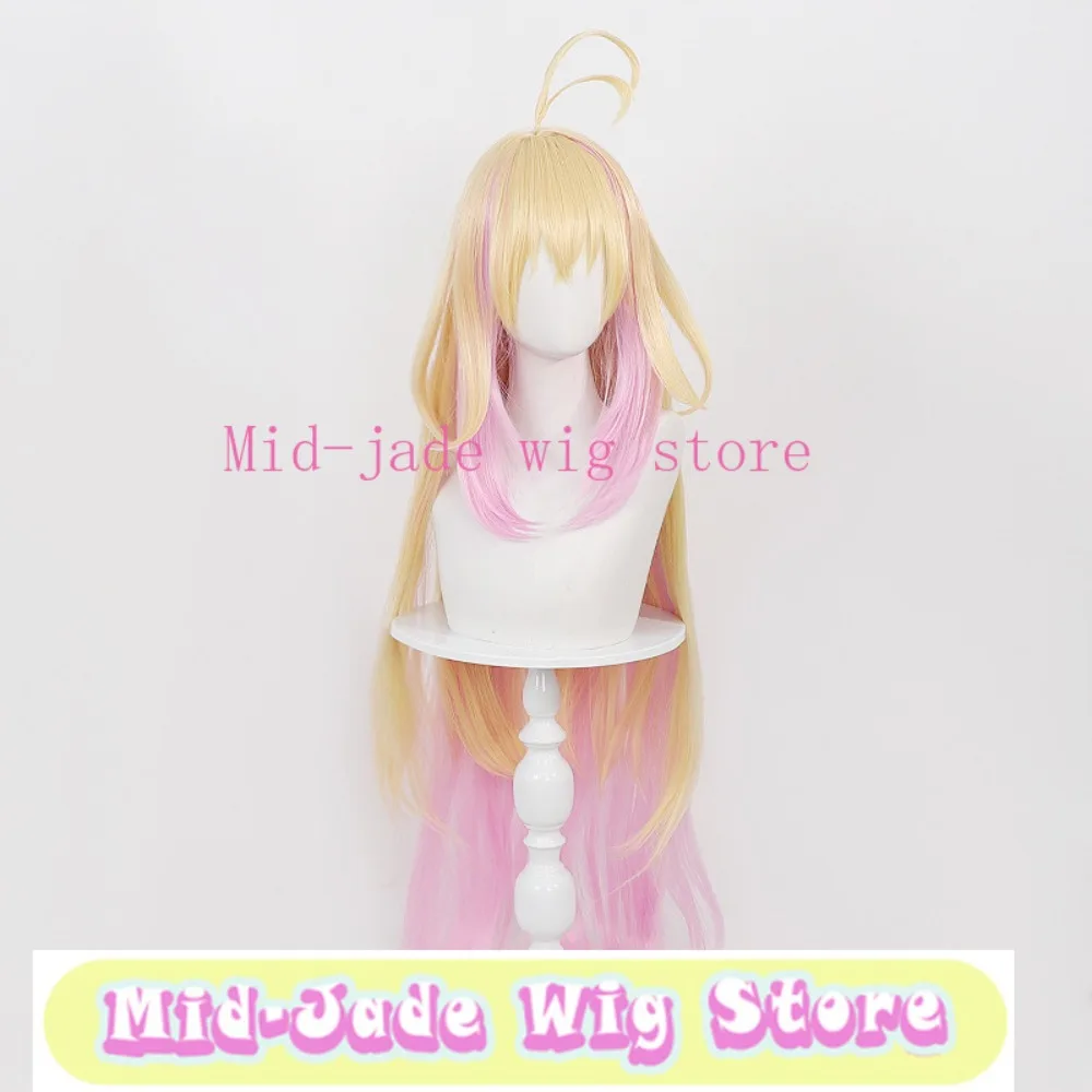 Moriya Ruruka Cosplay Wig Double Color Gradient Realistic Scalp Hairpiece for Theme Displays Creative Styling Photography