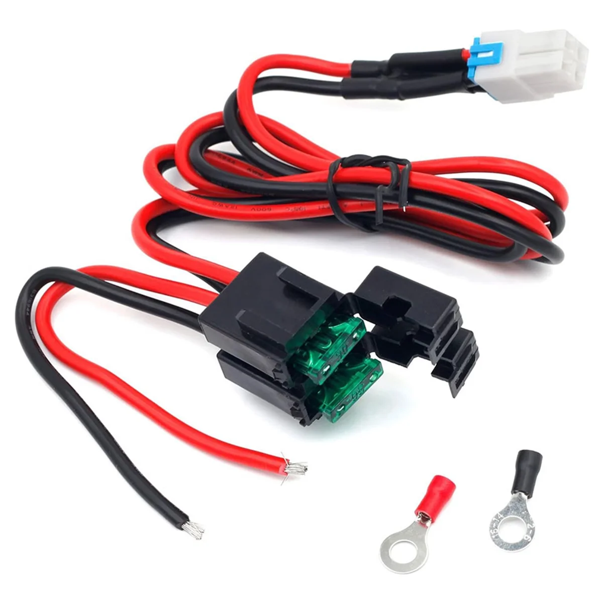 #030J 4-Pin 12AWG DC Power Supply Cable for Yaesu Radio FT-450D Kenwood (plastic) image 3