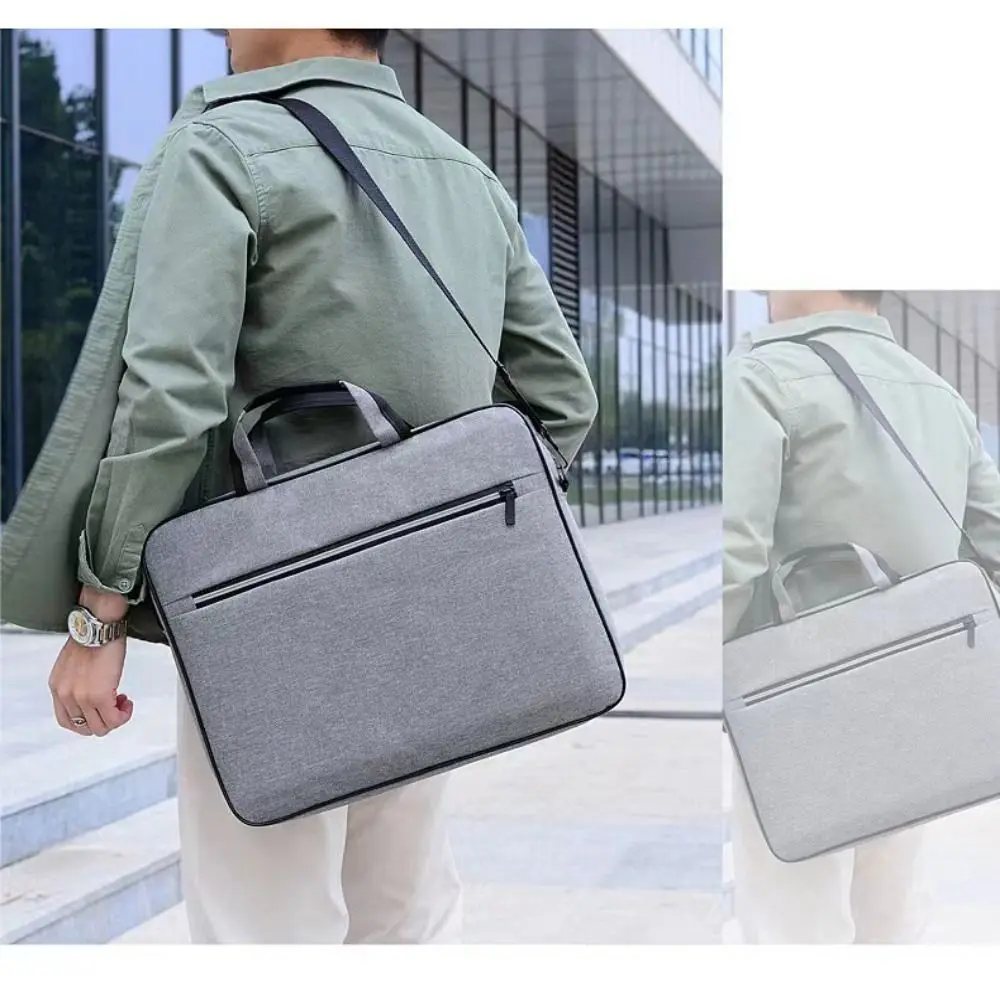 New 14 Inch Laptop Bag Nylon Business Computer Handbags Portable Large Capacity Laptop Shoulder Handbag