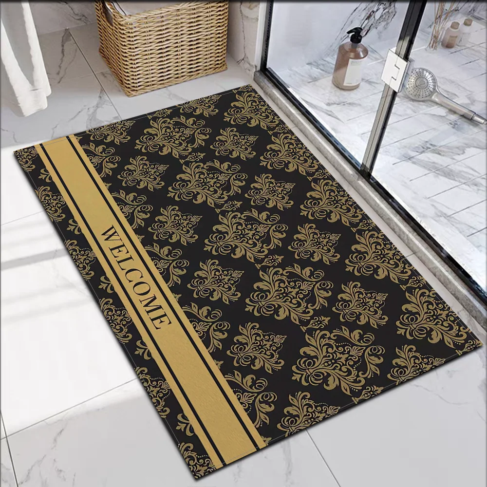 Non-slip Mat Welcome Floor Bath Mat Room Floor Carpet for Kitchen Entrance Doormat Carpets Home Rugs Bedroom Mats Custom Rug